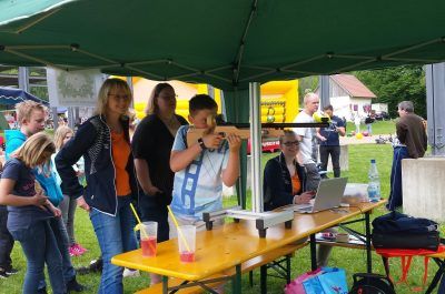 Jugendtag Wiesweiher Pegnitz - Stand des SV Horlach mit Lichtgewehr