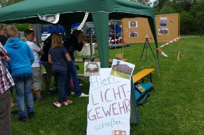 Jugendtag Wiesweiher Pegnitz - Stand des SV Horlach mit Lichtgewehr