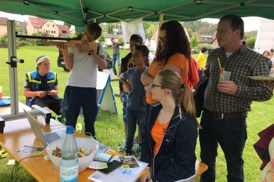 Jugendtag Wiesweiher Pegnitz - Stand des SV Horlach mit Lichtgewehr